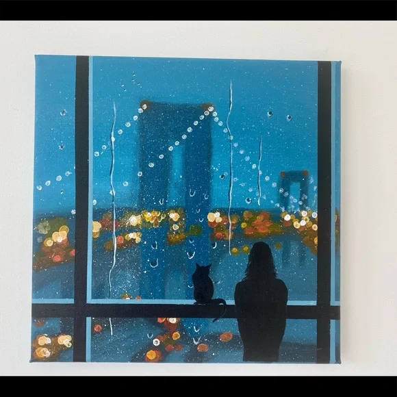 Brooklyn bridge view painting - Picture 2 of 2